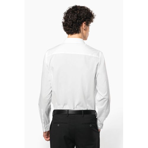Chemise popeline polycoton sans poche entretien facile homme - 2