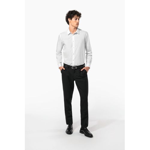 Chemise popeline polycoton sans poche entretien facile homme - 8