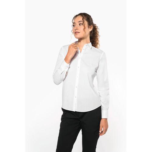 Chemise popeline polycoton sans poche entretien facile femme - 16