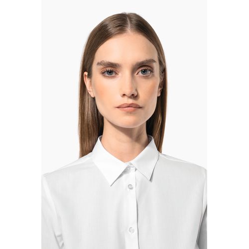Chemise popeline polycoton sans poche entretien facile femme - 4