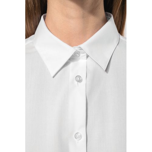 Chemise popeline polycoton sans poche entretien facile femme - 3