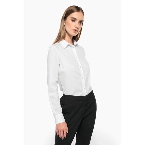 Chemise popeline polycoton sans poche entretien facile femme - 7