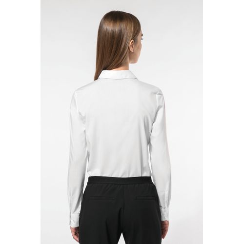 Chemise popeline polycoton sans poche entretien facile femme - 2