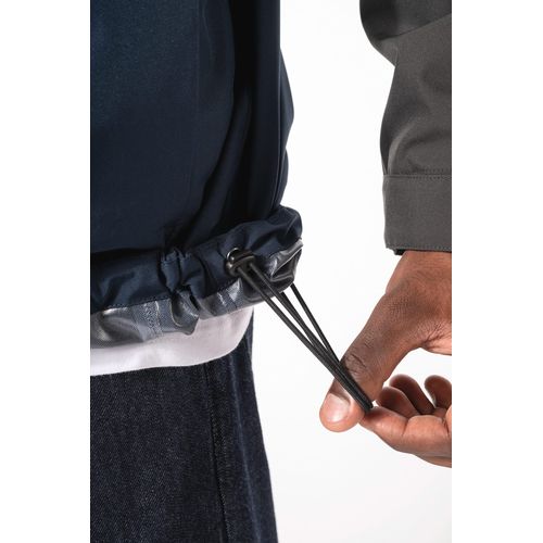 Parka 3-en-1 imperméable à capuche bicolore unisexe - 10