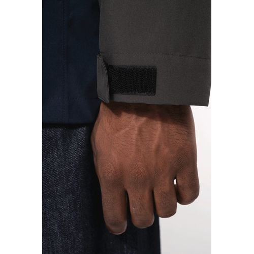 Parka 3-en-1 imperméable à capuche bicolore unisexe - 9