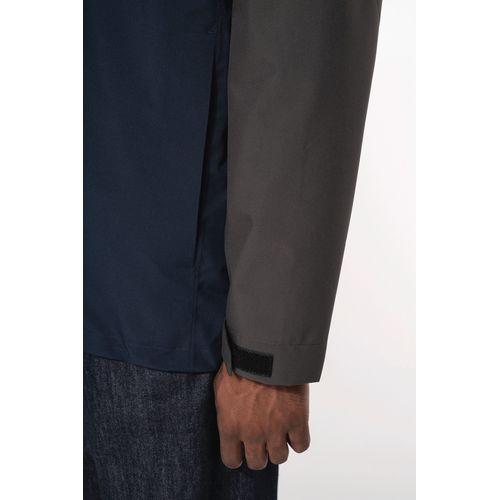 Parka 3-en-1 imperméable à capuche bicolore unisexe - 8