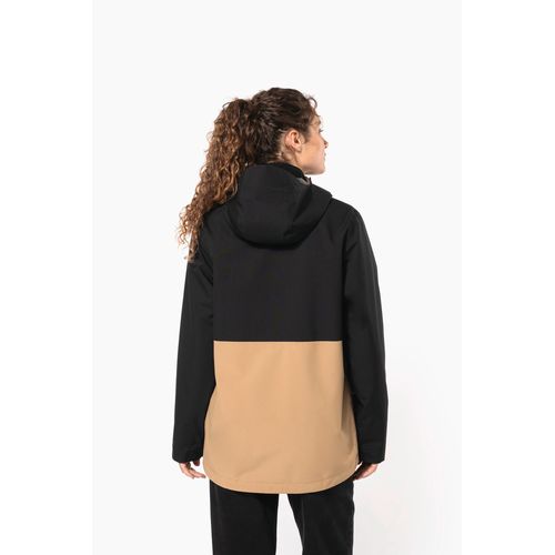 Parka 3-en-1 imperméable à capuche bicolore unisexe - 22