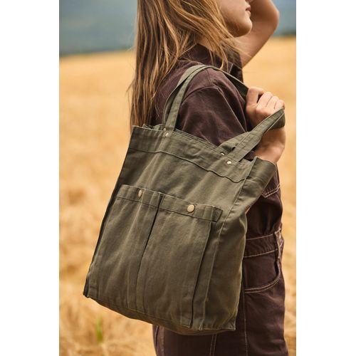 Sac à main à double poche frontale