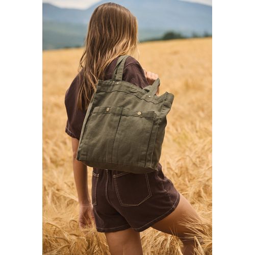 Sac à main à double poche frontale