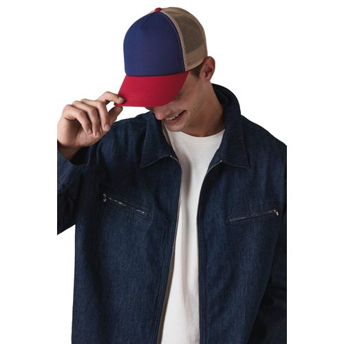 Casquette trucker 5 panneaux en coton canvas - K-up Gold Label - 1