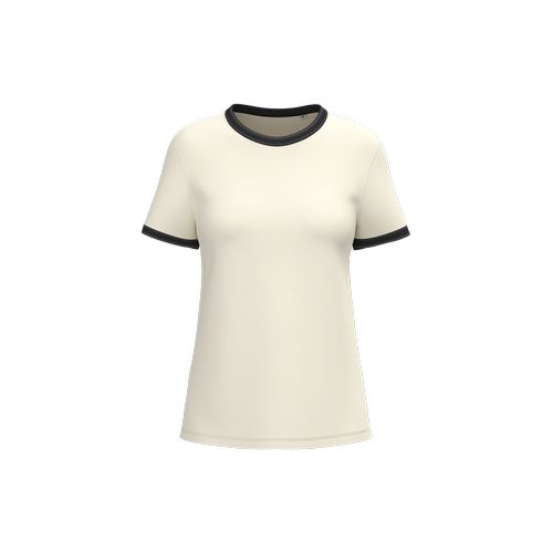 T-shirt ringer écoresponsable à bords contrastés effet délavé femme - 9