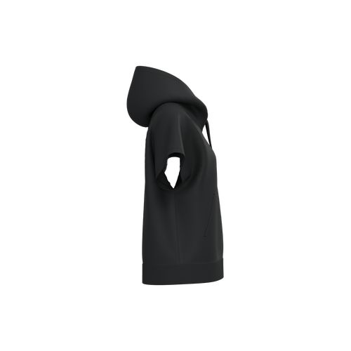 Sweat-shirt écoresponsable à capuche oversize sans manches French Terry femme