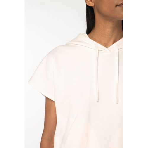 Sweat-shirt écoresponsable à capuche oversize sans manches French Terry femme - 7