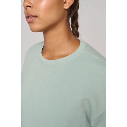 Sweat-shirt crop à manches courtes col rond femme - 6
