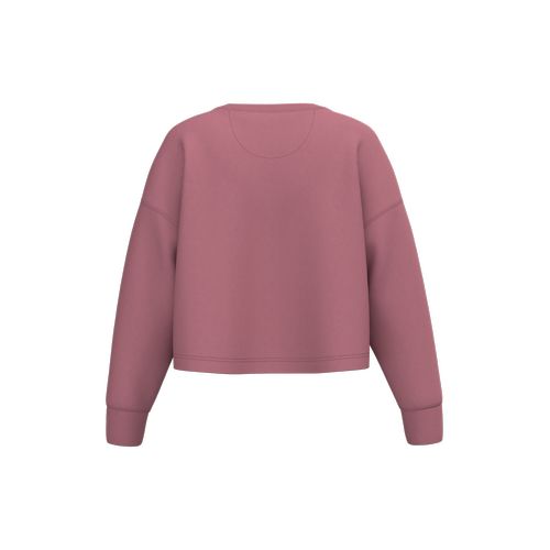Sweat-shirt crop col rond femme - 11