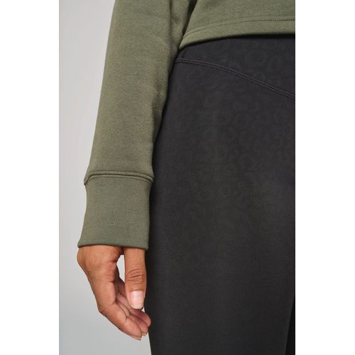 Sweat-shirt crop col rond femme - 9