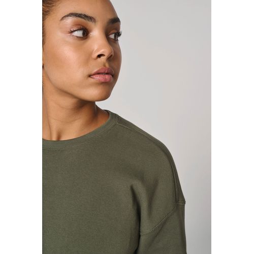 Sweat-shirt crop col rond femme - 7