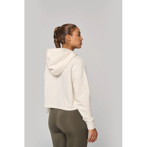 Sweat-shirt crop à capuche femme - 2
