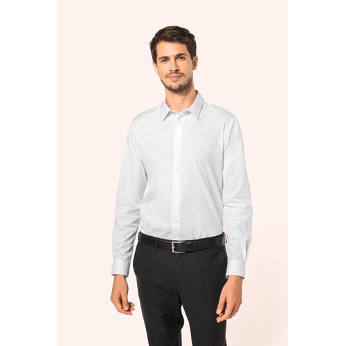 Chemise popeline en coton Supima® homme - 1