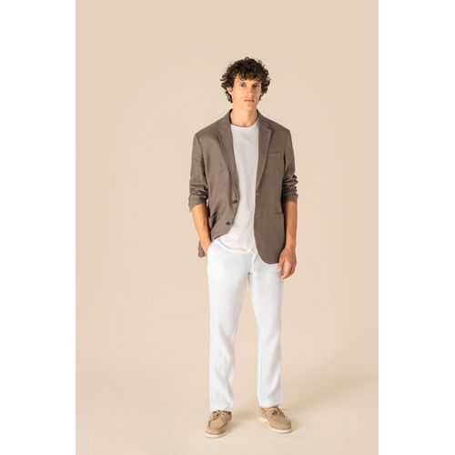 Blazer délavé en lin homme - 4