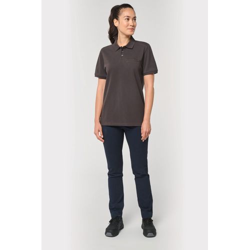 Polo unisexe écoresponsable avec poche poitrine