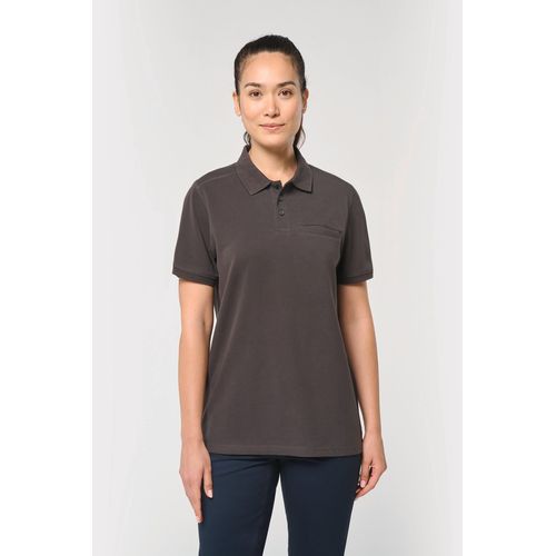 Polo unisexe écoresponsable avec poche poitrine