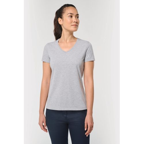 T-shirt écoresponsable col V antibactérien femme - 3