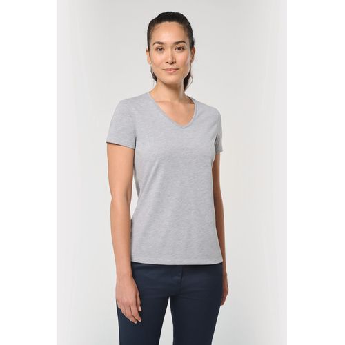 T-shirt écoresponsable col V antibactérien femme - 1