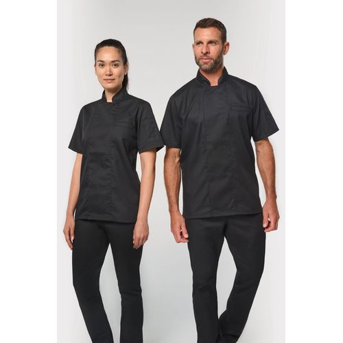 Veste de cuisine écoresponsable et respirante manches courtes unisexe - 1