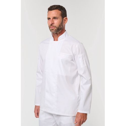 Veste de cuisine écoresponsable et respirante manches longues unisexe - 6