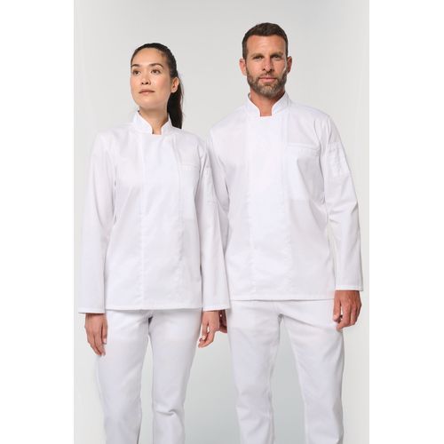 Veste de cuisine écoresponsable et respirante manches longues unisexe - 12