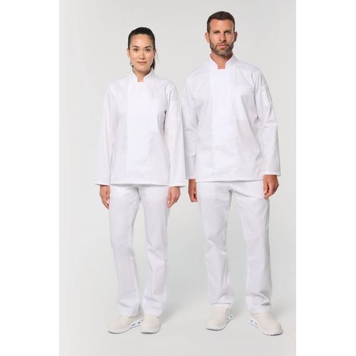 Veste de cuisine écoresponsable et respirante manches longues unisexe - 13