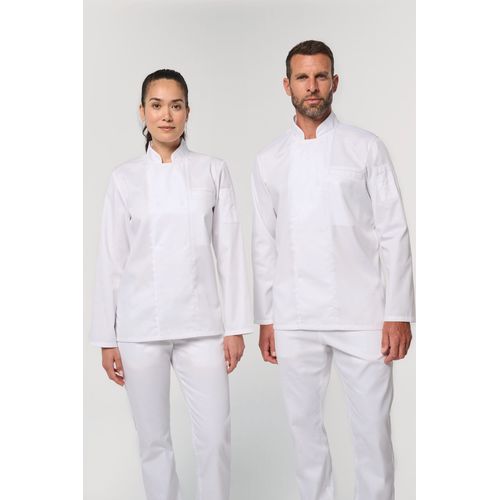 Veste de cuisine écoresponsable et respirante manches longues unisexe - 1