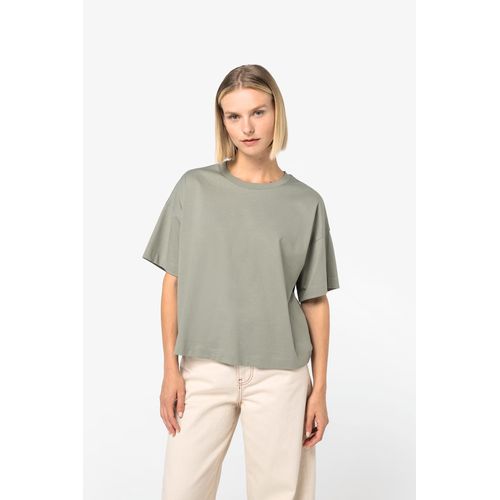 T-shirt écoresponsable boxy à épaules tombantes femme