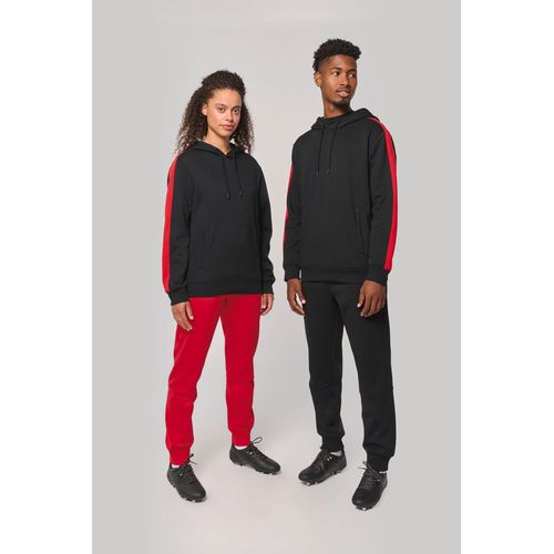 Sweat-shirt à capuche teamwear bicolore unisexe