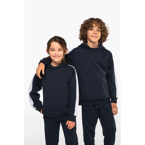 Sweat-shirt à capuche teamwear bicolore enfant