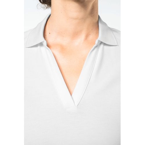 Polo col en V coton Supima® femme thumbnail 6
