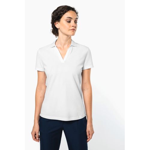 Polo col en V coton Supima® femme thumbnail 10