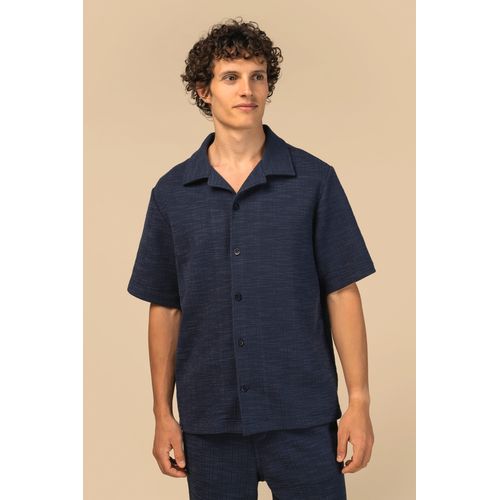 Chemise à manches courtes texturée homme