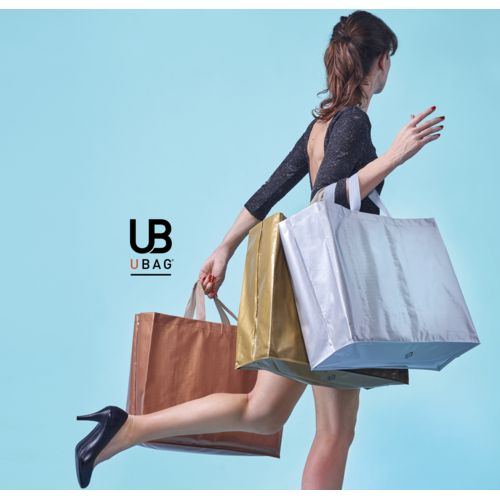 SAC SHOPPING 120GRS PP TISSÉ LAMINÉ AVEC ANSES COURTES : ORLANDO