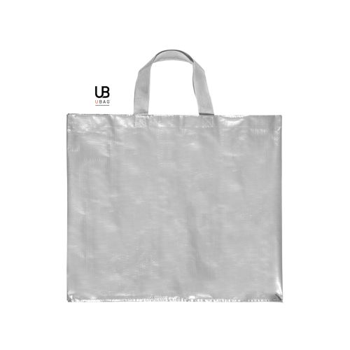 SAC SHOPPING 120GRS PP TISSÉ LAMINÉ AVEC ANSES COURTES : ORLANDO