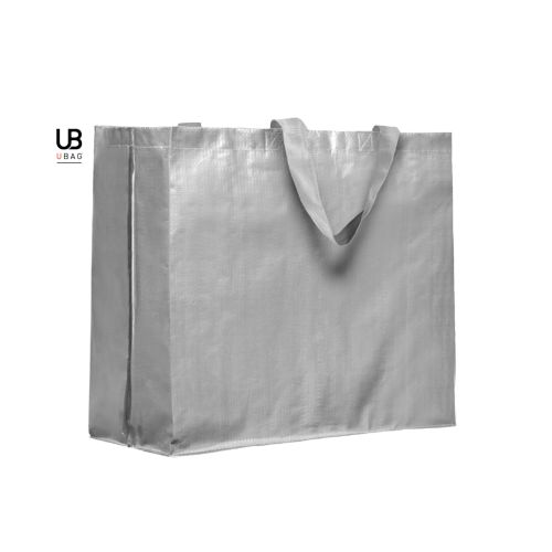 SAC SHOPPING 120GRS PP TISSÉ LAMINÉ AVEC ANSES COURTES : ORLANDO
