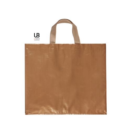 SAC SHOPPING 120GRS PP TISSÉ LAMINÉ AVEC ANSES COURTES : ORLANDO