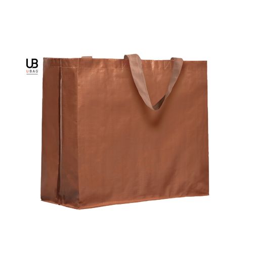 SAC SHOPPING 120GRS PP TISSÉ LAMINÉ AVEC ANSES COURTES : ORLANDO