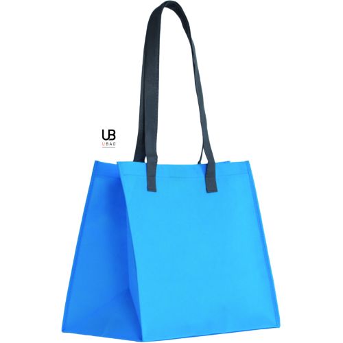 SAC SHOPPING 80 GRS NON TISSÉ AVEC SOUFFLETS : BARCELONA