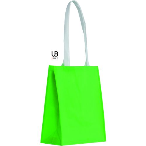 PETIT TOTE BAG 80GRS NON TISSÉ AVEC ANSES CONTRASTÉES : MADRID
