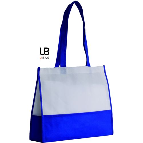 SAC SHOPPING BI-COULEUR 80GRS NON TISSÉ AVEC SOUFFLETS : TEL-AVIV