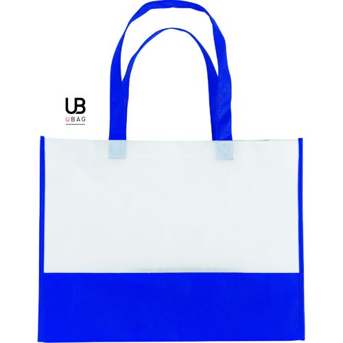 SAC SHOPPING BI-COULEUR 80GRS NON TISSÉ AVEC SOUFFLETS : TEL-AVIV