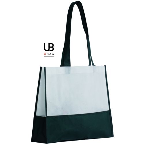 SAC SHOPPING BI-COULEUR 80GRS NON TISSÉ AVEC SOUFFLETS : TEL-AVIV