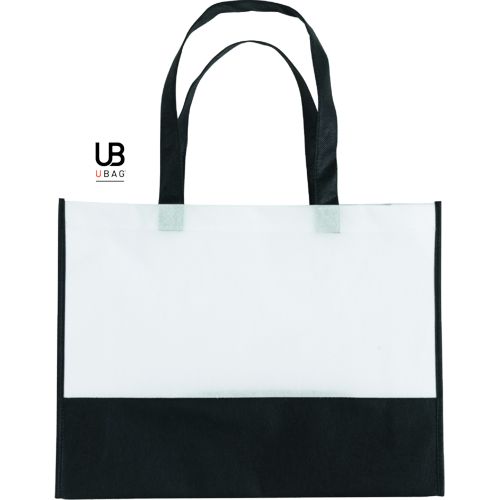 SAC SHOPPING BI-COULEUR 80GRS NON TISSÉ AVEC SOUFFLETS : TEL-AVIV